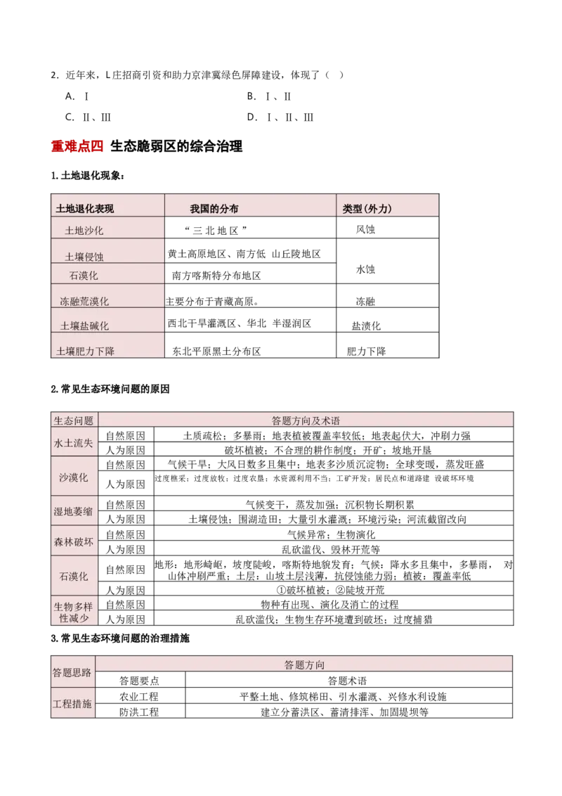 重难点12区域发展与区域合作（原卷版）_2025年新高考资料_二轮复习_01高考语文等多个文件_2025年高三地理高考二轮复习专项提升_重点&middot;难点&middot;热点专练（分地区）_新高考通用