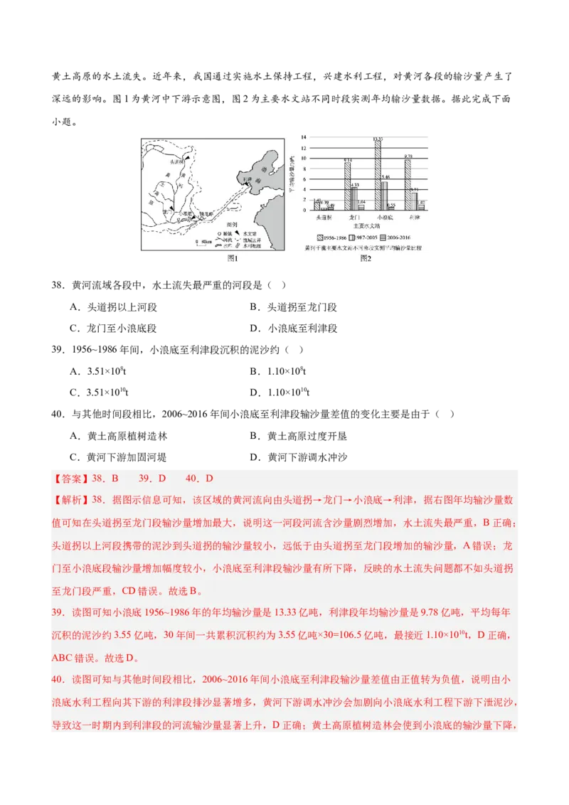 消灭易错人文地理选择题50题专练（解析版）_2025年新高考资料_二轮复习_2025年高三地理高考二轮复习专项提升（新高考通用）3405802_易错专练