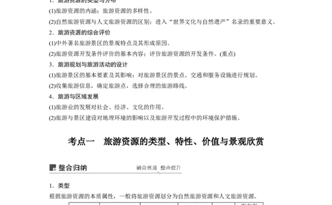 68选修3旅游地理_通用版（老高考）复习资料_2023年复习资料_地理高三一轮复习系列_地理高三一轮复习系列《一轮复习讲义》（教师版）