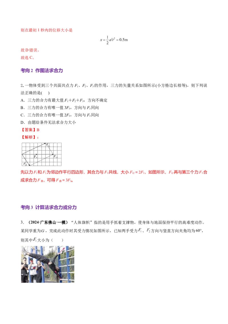 第06讲力的合成与分解（讲义）（解析版）_04高考物理_新高考复习资料_2025年新高考资料_2025年高考物理一轮复习讲练测（新教材新高考）