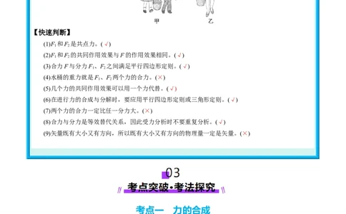 第06讲力的合成与分解（讲义）（解析版）_04高考物理_新高考复习资料_2025年新高考资料_2025年高考物理一轮复习讲练测（新教材新高考）