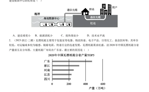 2024届新高考一轮复习专题十产业活动第二十七讲工业区位因素及其布局（试卷版）_通用版（老高考）复习资料_2024年复习资料_完备战2024年高考地理一轮复习考点帮（全国通用）