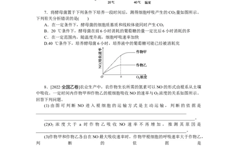 专练23　细胞呼吸原理的应用_新高考复习资料_2023年新高考复习资料_专项复习_2023《微专题&middot;小练习》&middot;生物&middot;新教材&middot;XL-7