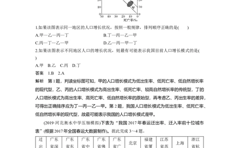 27专项突破练4地理统计图表_通用版（老高考）复习资料_2023年复习资料_地理高三一轮复习系列_地理高三一轮复习系列《一轮复习讲义》（教师版）