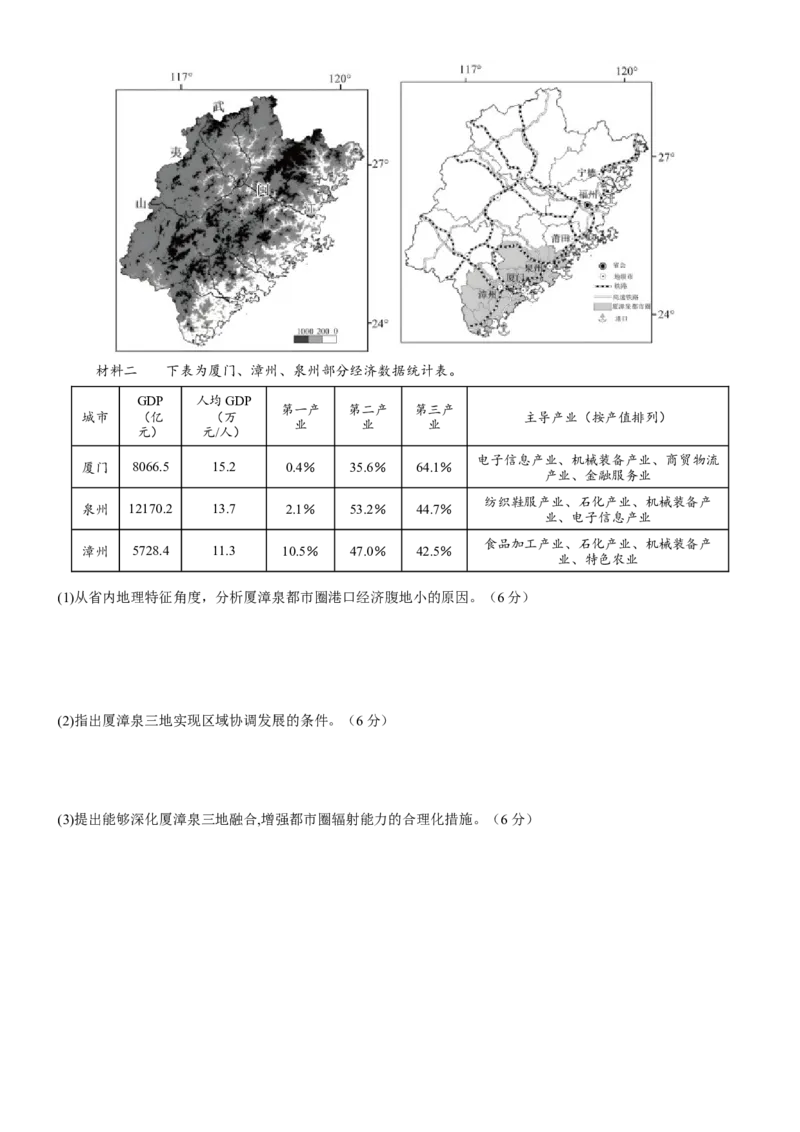 信息必刷卷01（江苏专用）（原卷版）_2025年新高考资料_2025考前信息卷_2025年高考地理考前信息必刷卷（江苏专用）3434527