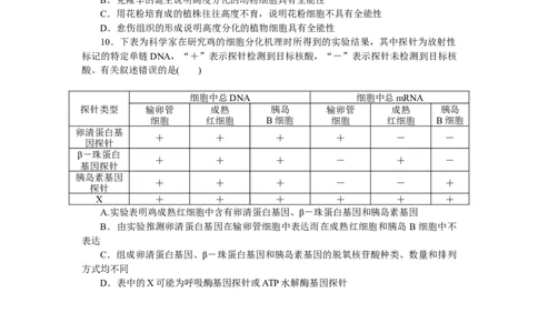 专练33　细胞的分化_新高考复习资料_2023年新高考复习资料_专项复习_2023《微专题&middot;小练习》&middot;生物&middot;新教材&middot;XL-7
