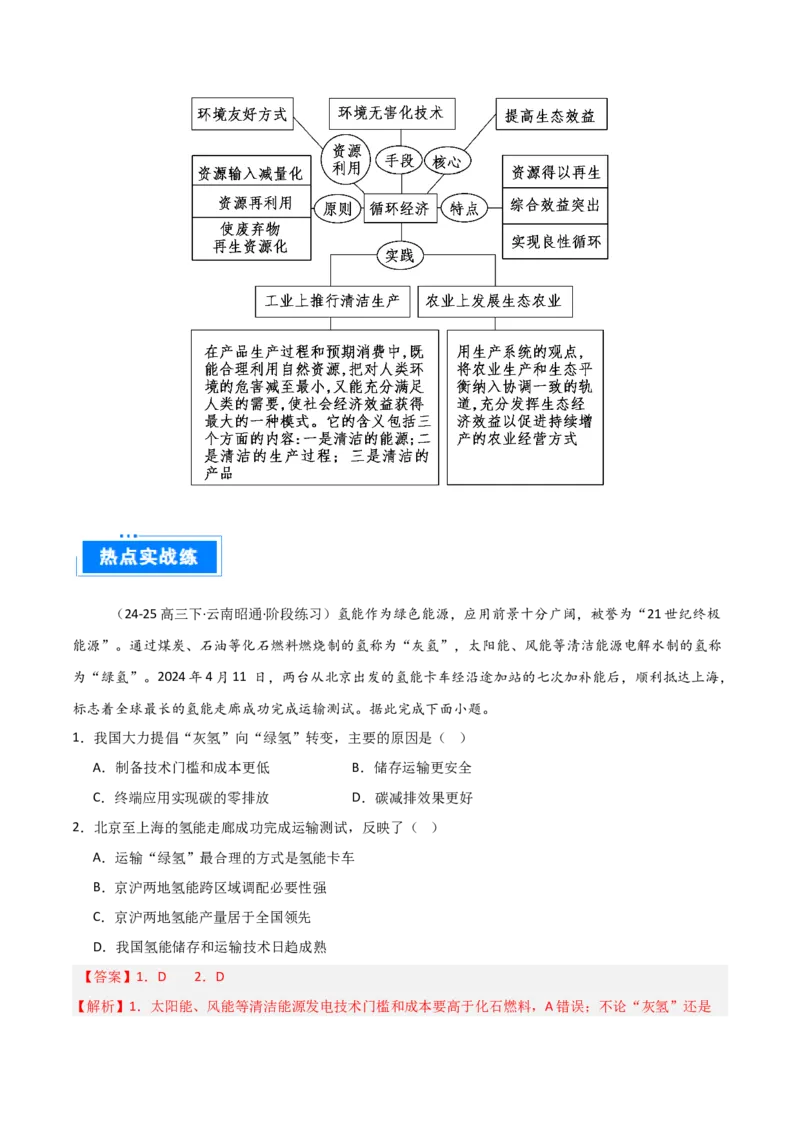 热点03环境安全与能源安全（解析版）_2025年新高考资料_二轮复习_01高考语文等多个文件_2025年高三地理高考二轮复习专项提升_重点&middot;难点&middot;热点专练（分地区）_天津专用
