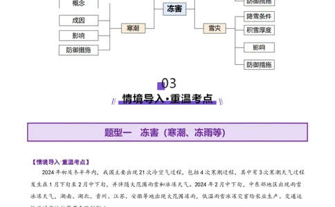 微专题冻害（寒潮、冻雨等）（讲义）（解析版）_2025年新高考资料_二轮复习_01高考语文等多个文件_上好课2025年高考地理二轮复习讲练测（新高考通用）_第一部分专题突破