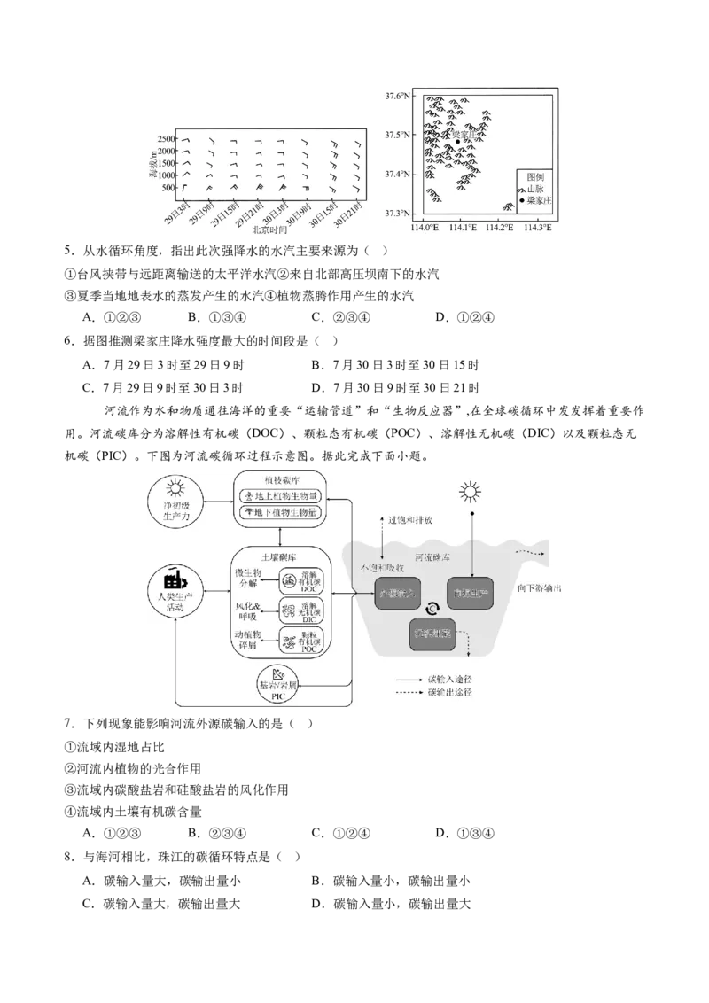 信息必刷卷02（天津专用）（考试版）_2025年新高考资料_2025考前信息卷_2025年高考地理考前信息必刷卷（天津专用）34378785