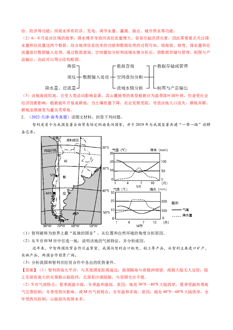 考前冲刺&mdash;&mdash;非选择题压轴特训02（解析版）_2025年新高考资料_二轮复习_01高考语文等多个文件_2025年高考地理二轮热点题型归纳与变式演练（新高考通用）