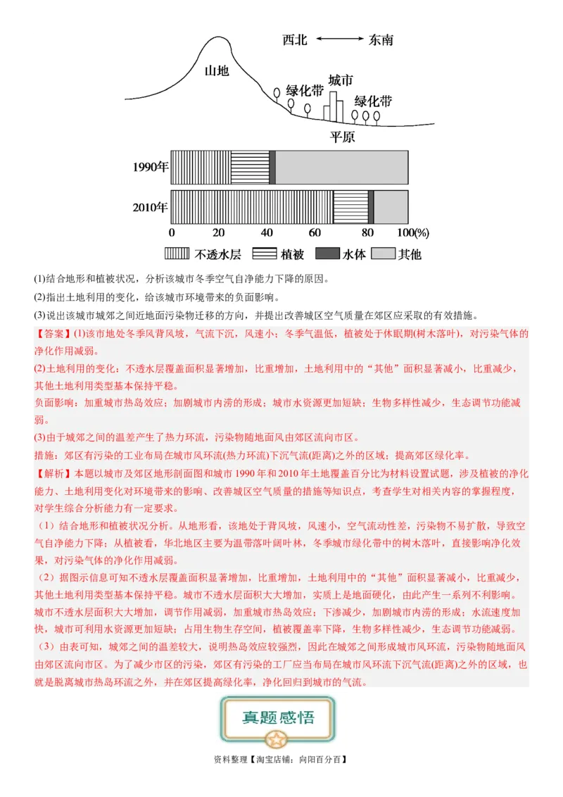 2024届高考一轮复习专题九乡村与城镇第二十五讲城镇化（解析版）_通用版（老高考）复习资料_2024年复习资料_完备战2024年高考地理一轮复习考点帮（全国通用）_专题训练
