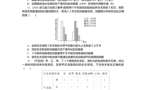 2025届高中生物学一轮复习检测案36　生态系统的物质循环、信息传递和稳定性（含解析）_2025年新高考资料_一轮复习_2025届高中生物学一轮复习分层复习检测(含解析)
