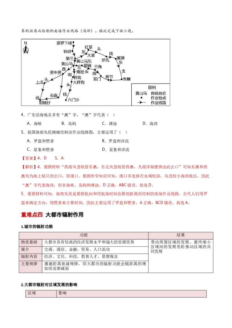 重难点08人口、城镇与大都市辐射（解析版）_2025年新高考资料_二轮复习_01高考语文等多个文件_2025年高三地理高考二轮复习专项提升_重点&middot;难点&middot;热点专练（分地区）_新高考通用