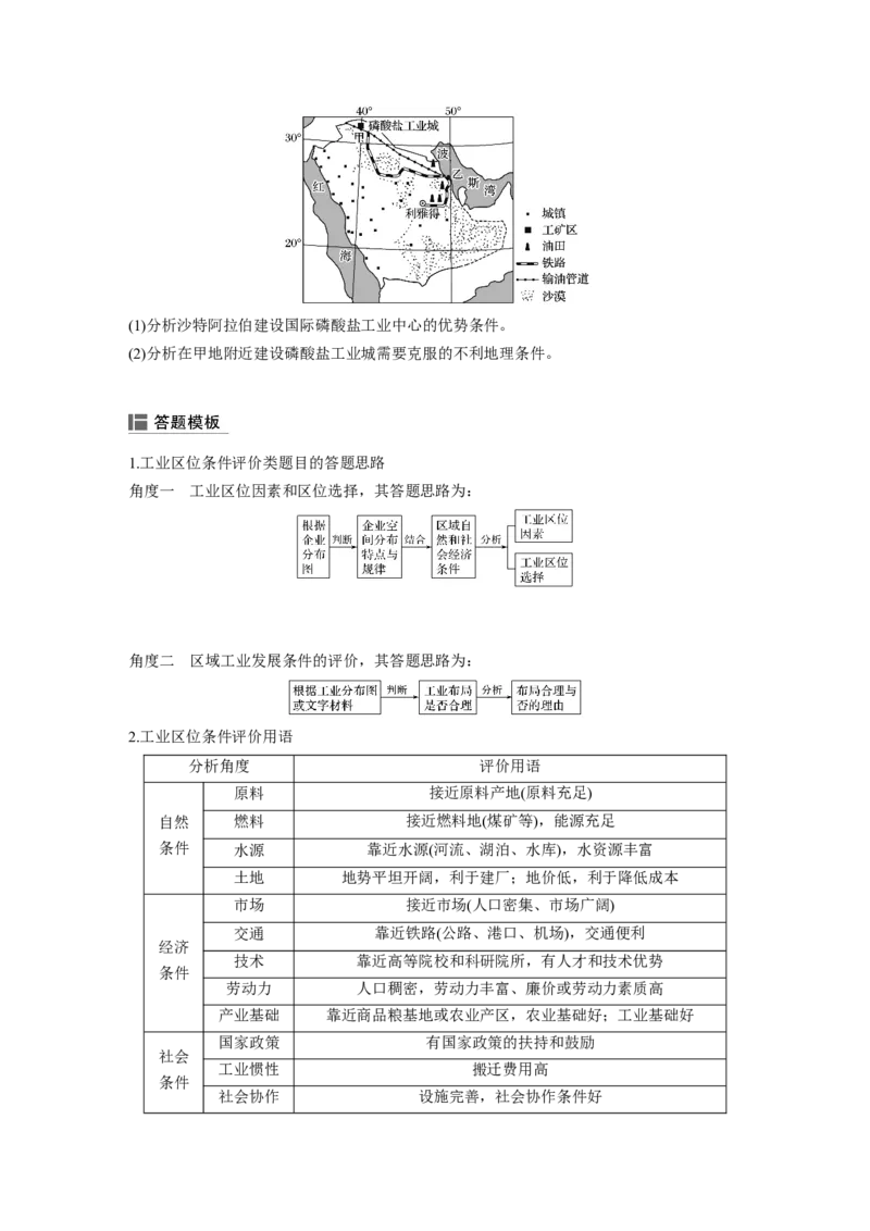 36必修②第4章工业地域的形成与发展第22讲工业的区位选择_通用版（老高考）复习资料_2023年复习资料_地理高三一轮复习系列_地理高三一轮复习系列《一轮复习讲义》（学生版）