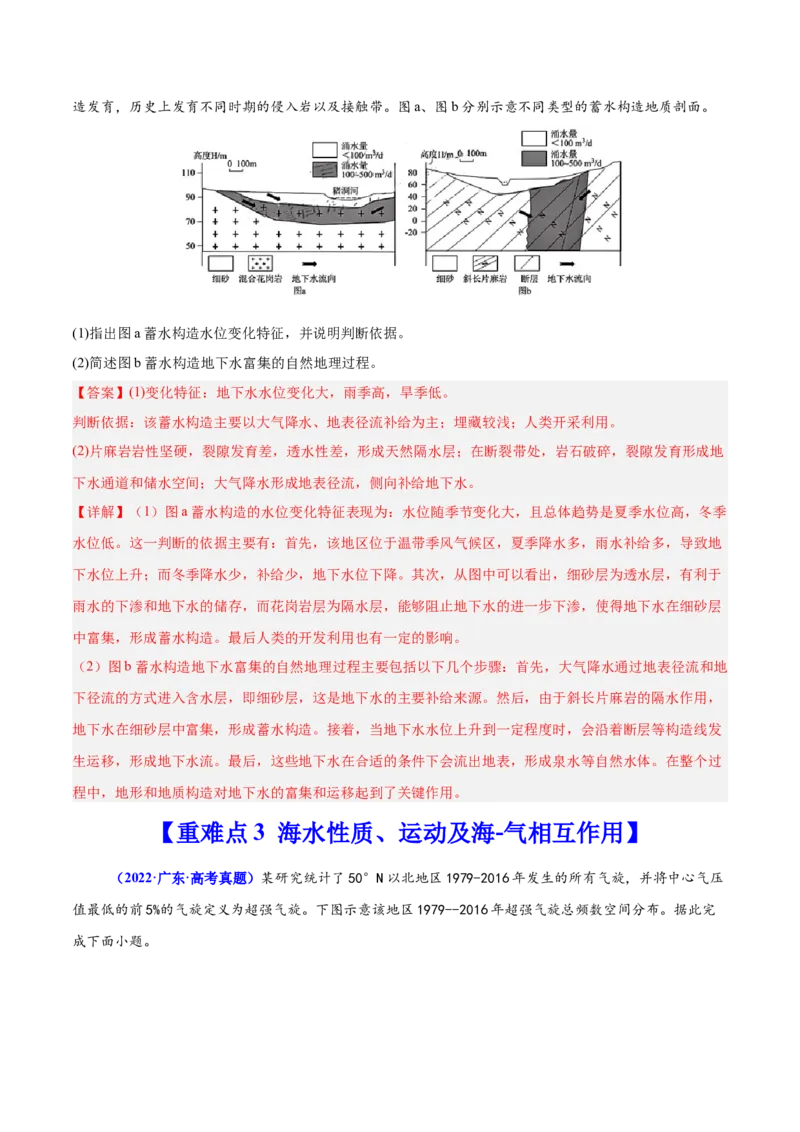 重难点04水体性质与运动（解析版）_2025年新高考资料_二轮复习_01高考语文等多个文件_2025年高三地理高考二轮复习专项提升_重点&middot;难点&middot;热点专练（分地区）_广东专用