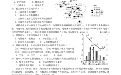 第4讲：城镇化（答案在最后一行，无解析）_通用版（老高考）复习资料_2024年复习资料_2024届高考地理一轮复习配套练习小题狂练（答案在最后一行，无解析）