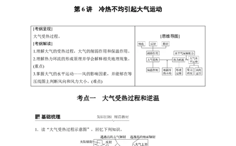 09必修①第3章地球上的大气第6讲冷热不均引起大气运动_通用版（老高考）复习资料_2023年复习资料_地理高三一轮复习系列_地理高三一轮复习系列《一轮复习讲义》（学生版）