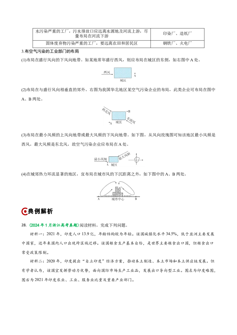重难点10工业生产活动（浙江专用）（原卷版）_2025年新高考资料_二轮复习_01高考语文等多个文件_2025年高三地理高考二轮复习专项提升_重点&middot;难点&middot;热点专练（分地区）_浙江专用
