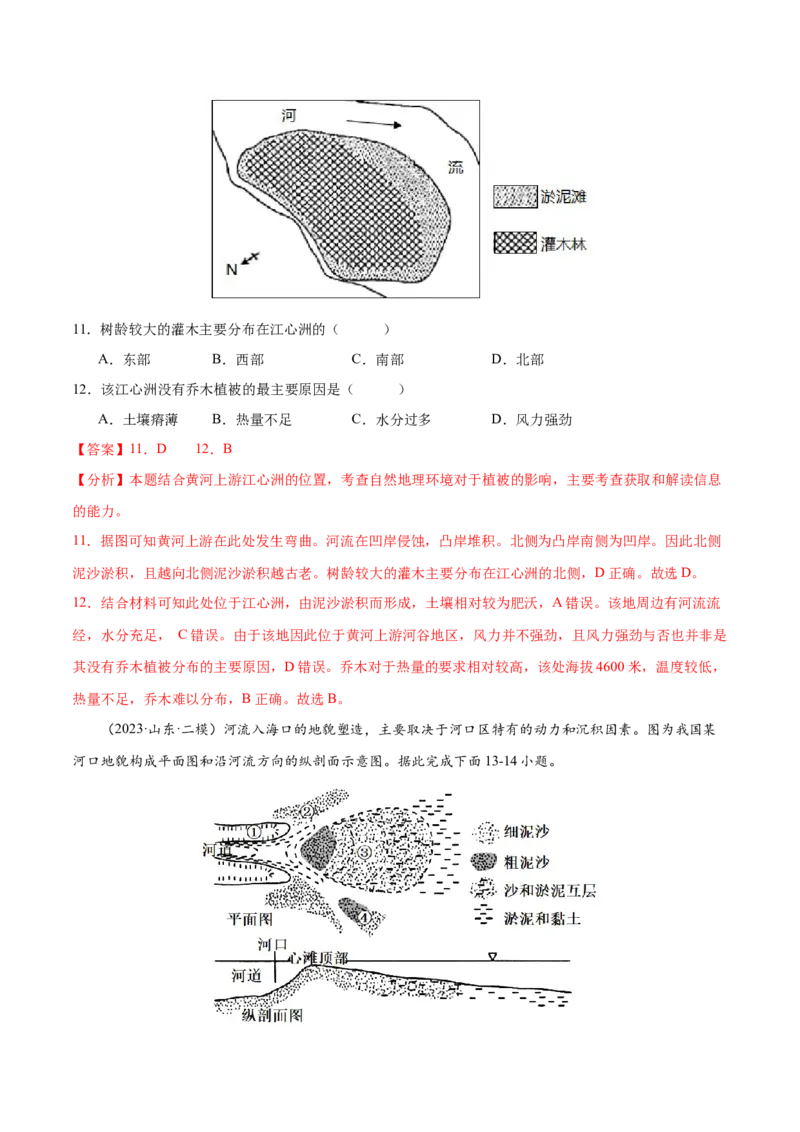 微专题冲积扇、冲积平原、三角洲（解析版）_2025年新高考资料_二轮复习_01高考语文等多个文件_2025年高三地理高考二轮复习专项提升_微专题集成讲练