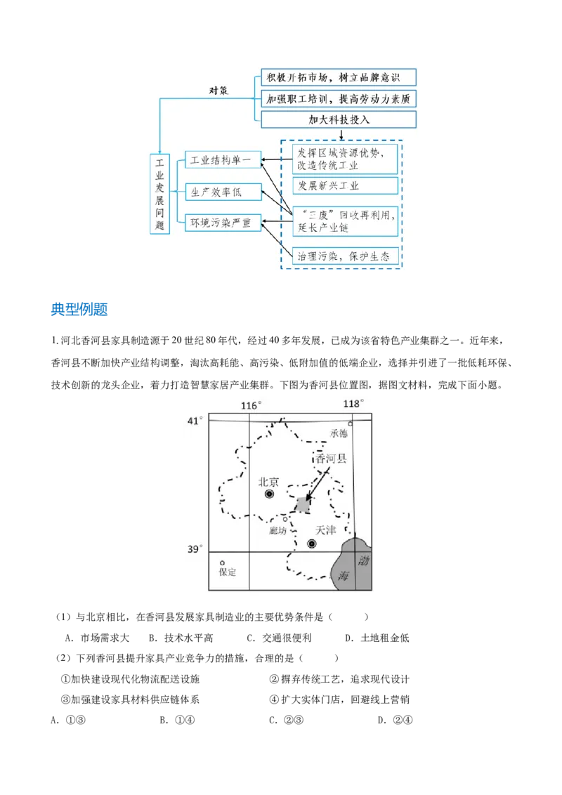 重难点专题13工业区位选择与产业转移（解析版）_2025年新高考资料_二轮复习_2025年高三地理高考二轮复习专项提升（新高考通用）3405802_重点&middot;难点&middot;热点专练（分地区）_上海专用