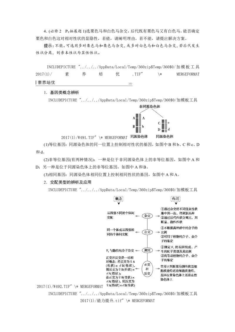 [12533085]高中生物一轮复习学案：第14讲　基因的分离定律_新高考复习资料_2023年新高考复习资料_一轮复习_精讲精练2023届新高考生物一轮复习学案