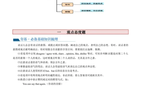 第34讲听力（讲义）-2024年高考英语一轮复习讲练测（新教材新高考）（原卷版）_03高考英语_2024年新高考资料_1.2024一轮复习_2024年高考英语一轮复习讲练测（新教材新高考）_第一-六部分