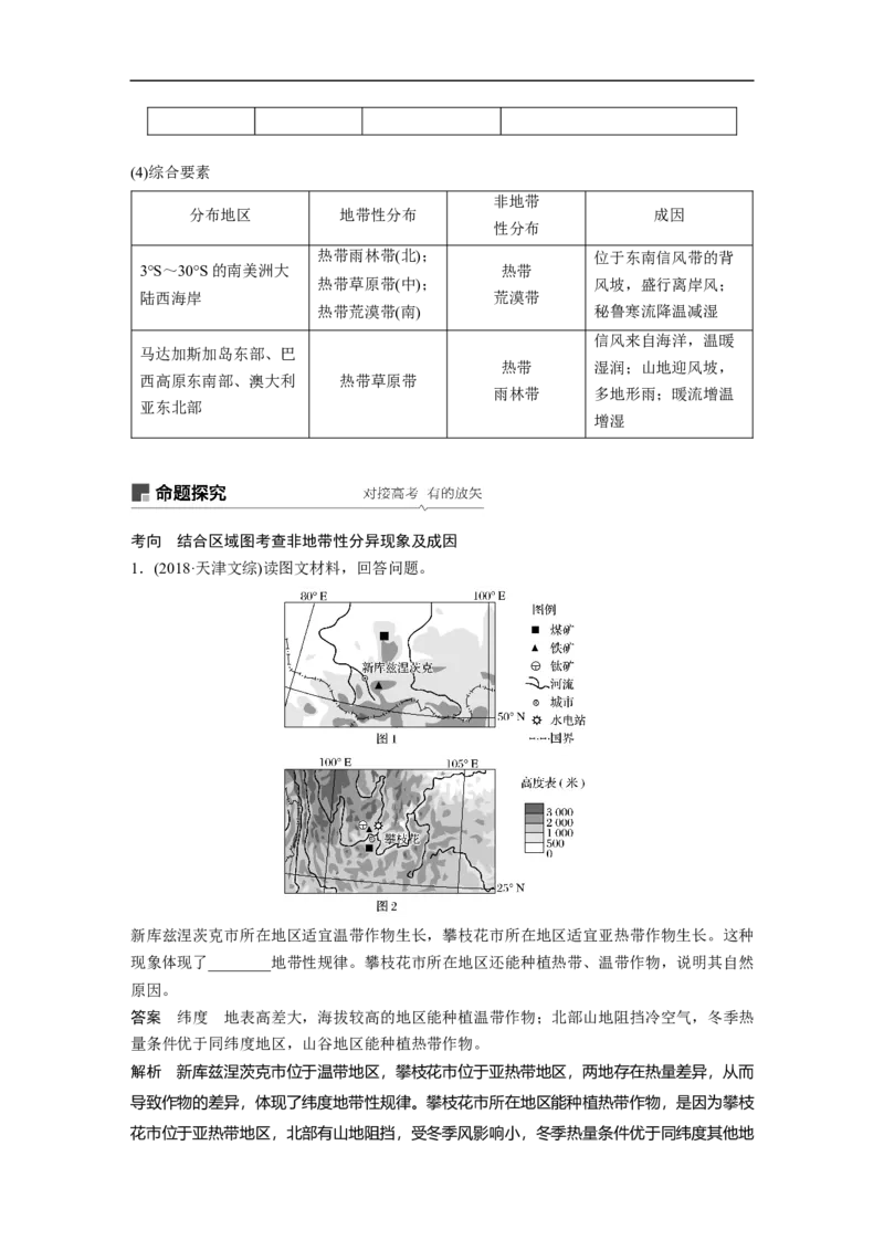 21必修①第6章自然地理环境的整体性与差异性第14讲自然地理环境的整体性与差异性_通用版（老高考）复习资料_2023年复习资料_地理高三一轮复习系列_818