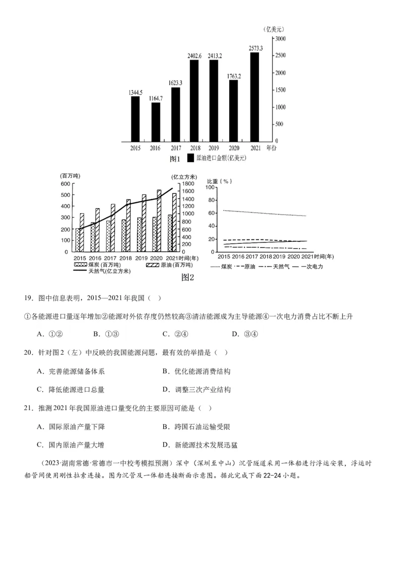 2024届新高考一轮复习专题15资源安全与国家安全第三十四讲资源安全与国家安全（试卷版）_通用版（老高考）复习资料_2024年复习资料_专题训练