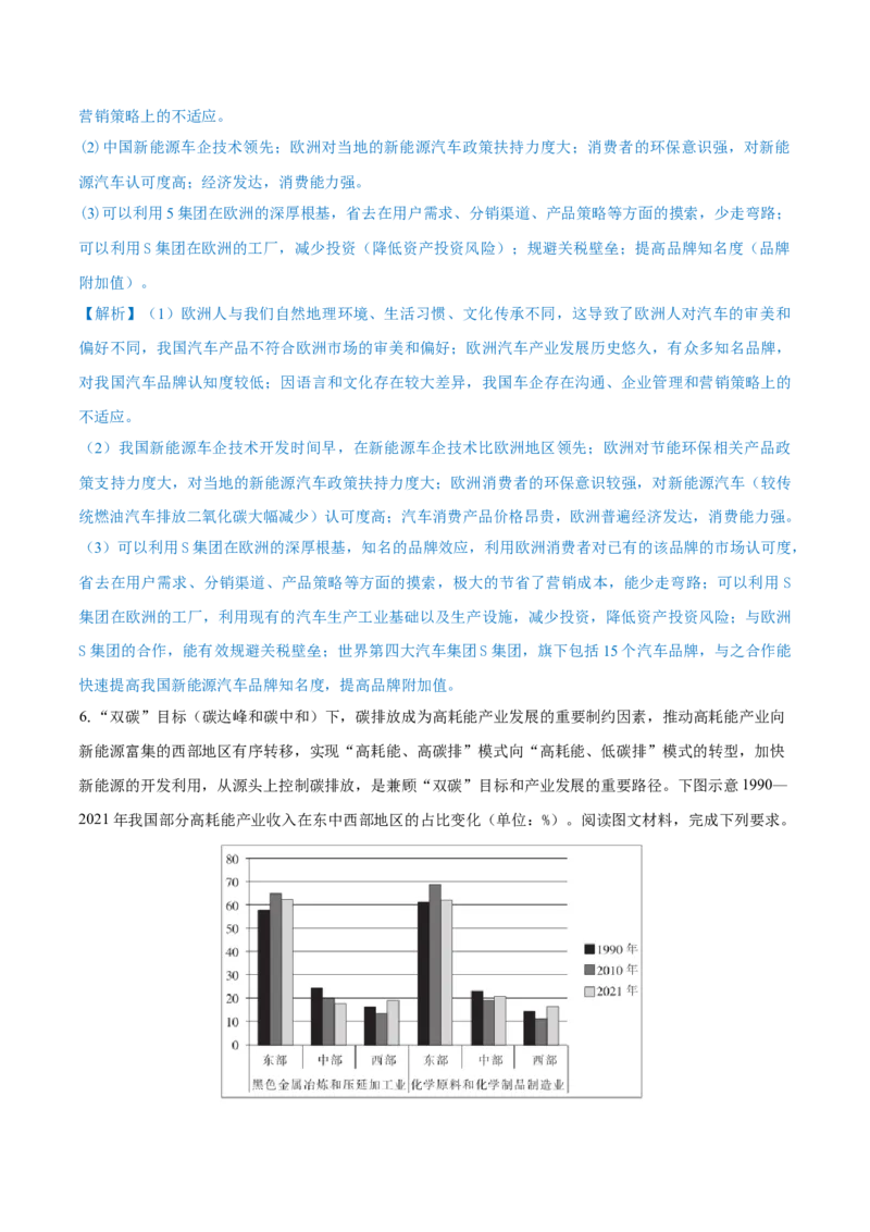 重难点专题13工业区位选择与产业转移（解析版）_2025年新高考资料_二轮复习_01高考语文等多个文件_2025年高三地理高考二轮复习专项提升_重点&middot;难点&middot;热点专练（分地区）_上海专用