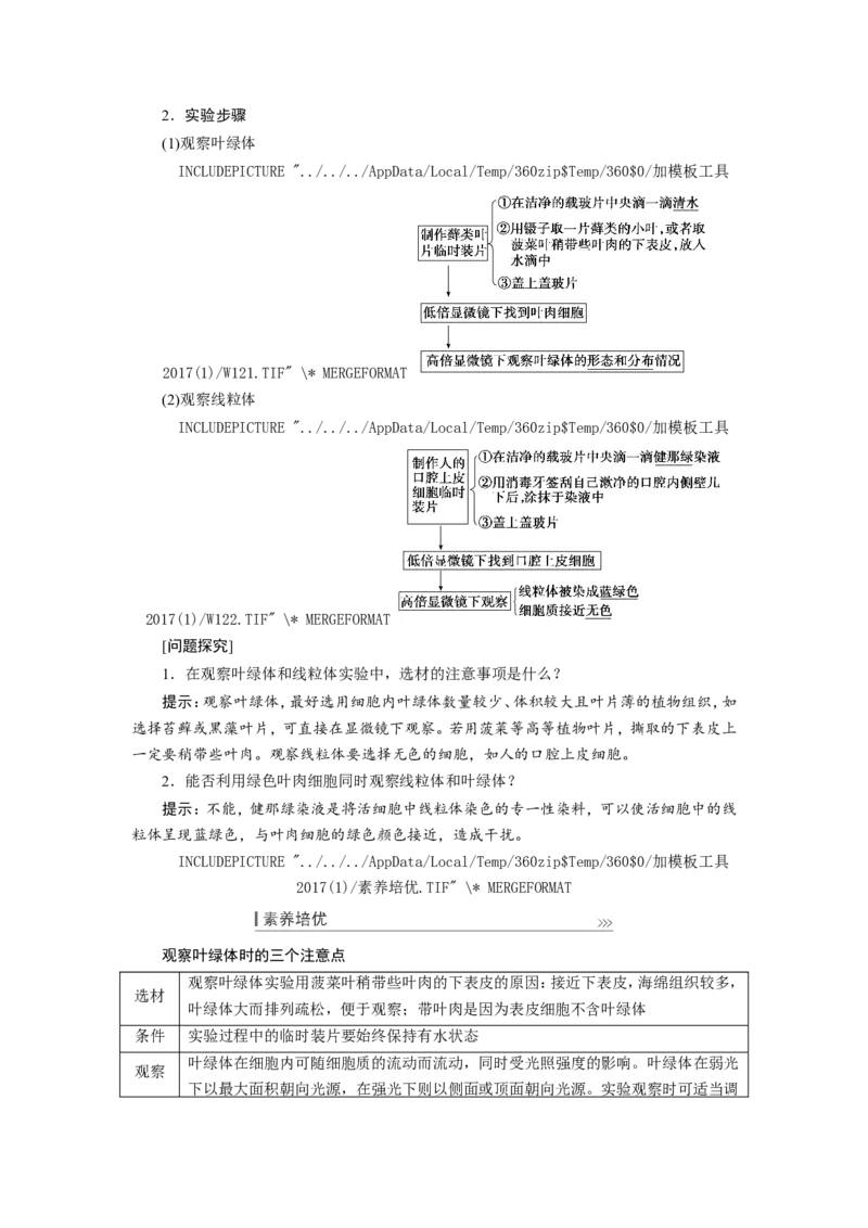 [12501769]高中生物一轮复习学案：第5讲　细胞器和生物膜系统_新高考复习资料_2023年新高考复习资料_一轮复习_精讲精练2023届新高考生物一轮复习学案