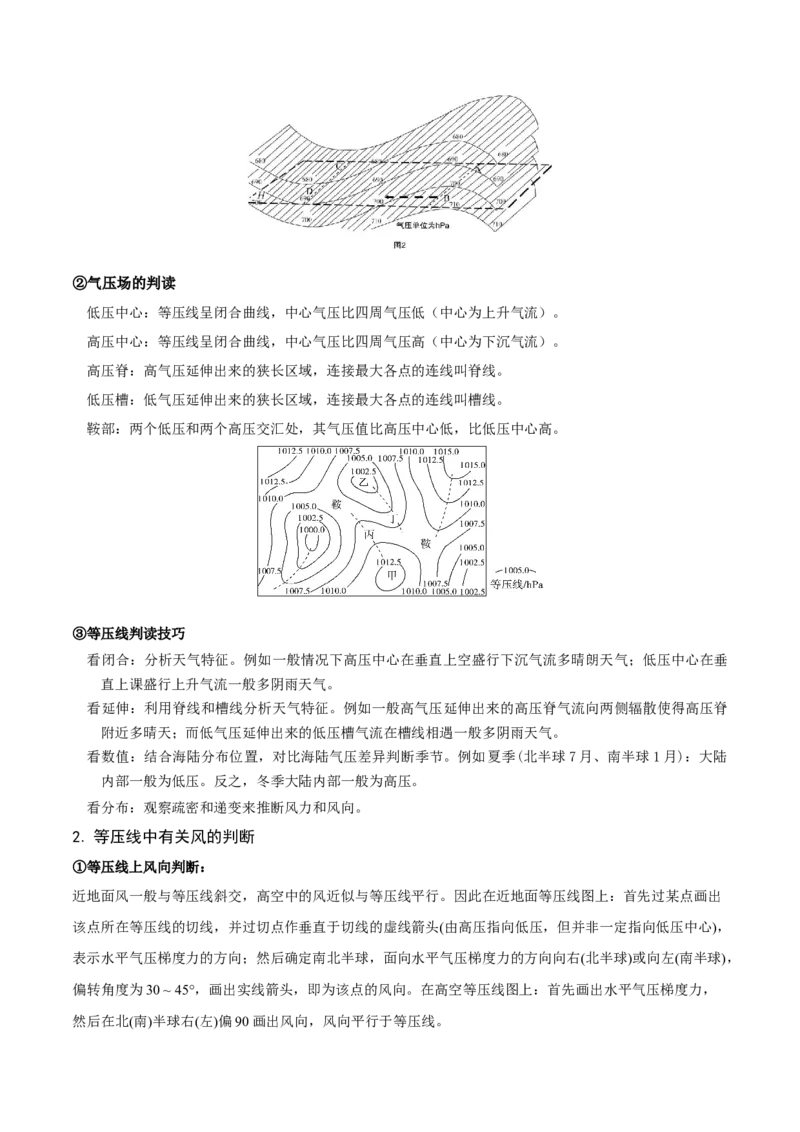重难点02等值线图的判断（原卷版）_2025年新高考资料_二轮复习_2025年高三地理高考二轮复习专项提升（新高考通用）3405802_重点&middot;难点&middot;热点专练（分地区）_江苏专用