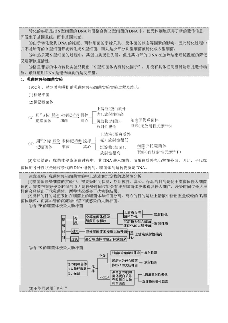 GKSW150_第17讲遗传的物质基础-备战2022年高考生物一轮复习精品讲义（人教版）(原卷版)_新高考复习资料_2022年新高考复习资料_备战2022新高考生物一轮复习精品讲义（人教版）