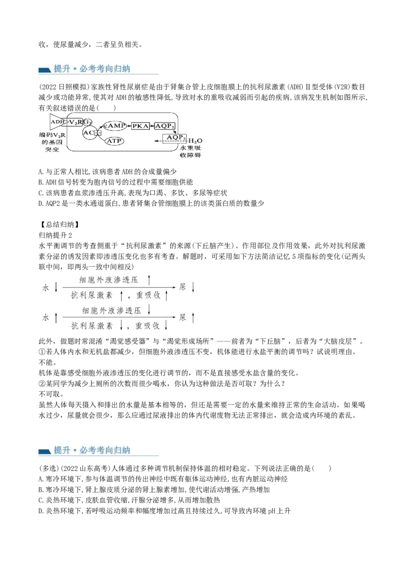 第28讲神经调节和体液调节的关系（讲义）（学生版）_2024年新高考资料_1.2024一轮复习_2024年高考生物一轮复习讲练测（新教材新高考）