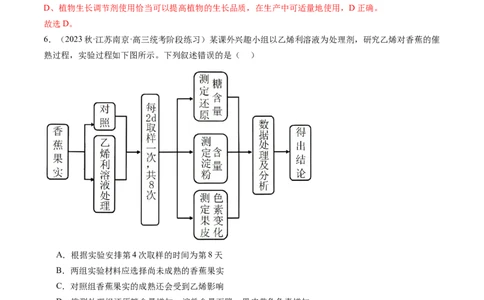 第32.2讲其他植物激素、植物生长调节剂的应用、环境因素参与调节植物的生命活动（练习）（解析版）_2024年新高考资料_1.2024一轮复习_2024年高考生物一轮复习讲练测（新教材新高考）
