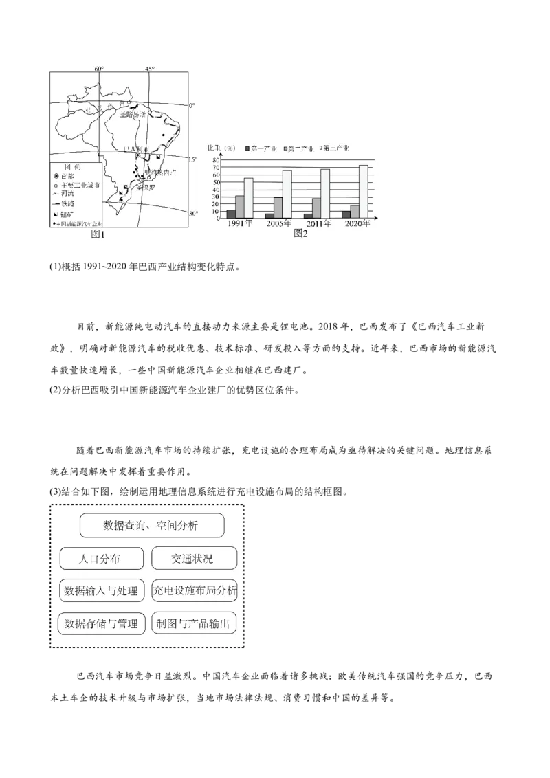 热点04产业发展-2025年高考地理热点&middot;重点&middot;难点（原卷版）_2025年新高考资料_二轮复习_01高考语文等多个文件_2025年高三地理高考二轮复习专项提升_重点&middot;难点&middot;热点专练（分地区）