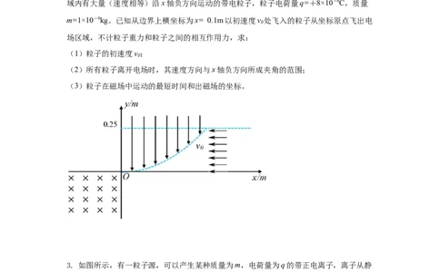 模型51旋转圆、放缩圆、磁聚焦模型（原卷版）_04高考物理_新高考复习资料_2024新高考复习资料_二轮复习资料_2024高考物理二轮复习80模型最新模拟题专项训练