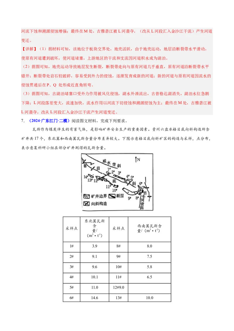 重难点05地质地貌的成因与演变（解析版）_2025年新高考资料_二轮复习_01高考语文等多个文件_2025年高三地理高考二轮复习专项提升_重点&middot;难点&middot;热点专练（分地区）_广东专用