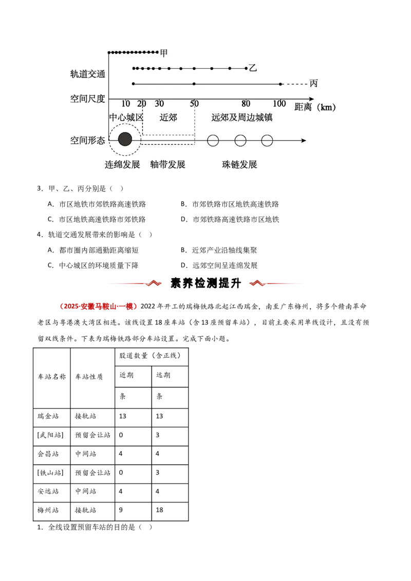 重难点11交通运输与中国新基建（原卷版）_2025年新高考资料_二轮复习_01高考语文等多个文件_2025年高三地理高考二轮复习专项提升_重点&middot;难点&middot;热点专练（分地区）_新高考通用