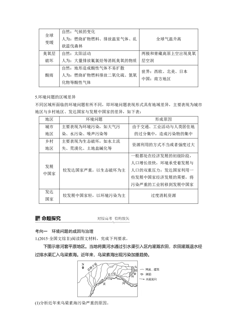 42必修②第6章人类与地理环境的协调发展第25讲人类与地理环境的协调发展_通用版（老高考）复习资料_2023年复习资料_地理高三一轮复习系列