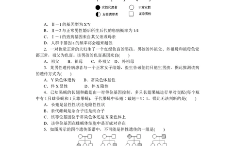 专练39　伴性遗传_通用版（老高考）复习资料_2023年复习资料_专项复习_2023《微专题&middot;小练习》&middot;生物