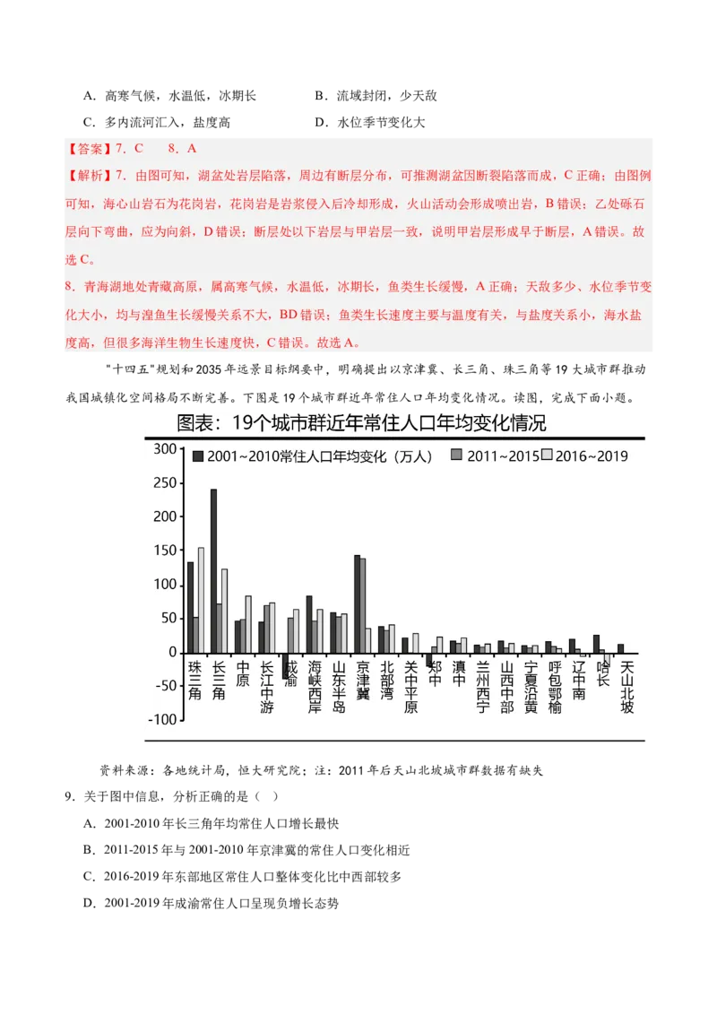 地理（天津卷）（全解全析）_2025年新高考资料_二轮复习_2025年高三地理高考二轮复习专项提升（新高考通用）3405802_模拟试卷