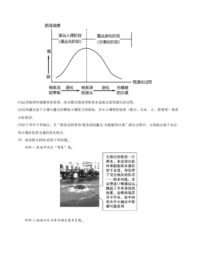 微专题热力环流中的热岛、冷岛、干岛、湿岛效应等（原卷版）_2025年新高考资料_二轮复习_01高考语文等多个文件_2025年高三地理高考二轮复习专项提升_微专题集成讲练