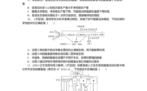 2025届高中生物学一轮复习检测案35　生态系统的结构与能量流动（含解析）_2025年新高考资料_一轮复习_2025届高中生物学一轮复习分层复习检测(含解析)