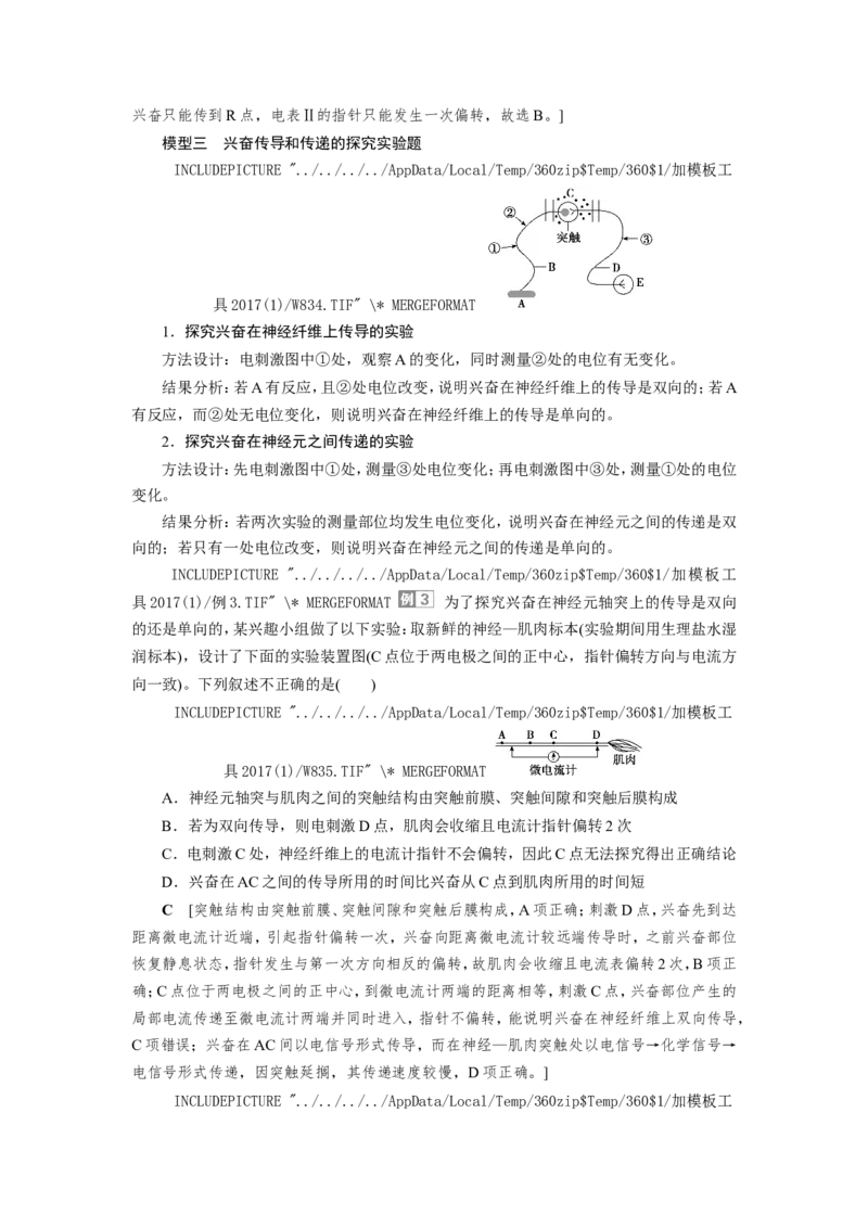 [12533099]高中生物一轮复习学案：第24讲　通过神经系统的调节_新高考复习资料_2023年新高考复习资料_一轮复习_精讲精练2023届新高考生物一轮复习学案