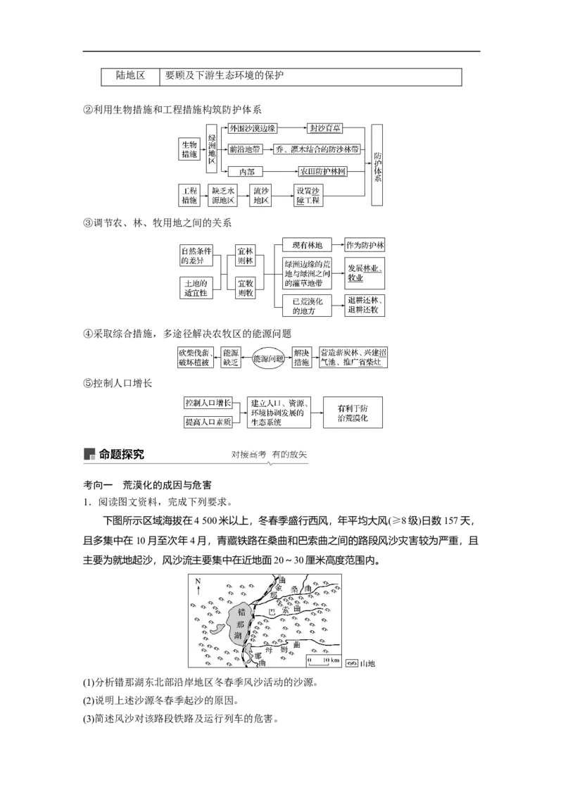 47必修③第2章区域生态环境建设第28讲荒漠化与水土流失_通用版（老高考）复习资料_2023年复习资料_地理高三一轮复习系列_地理高三一轮复习系列《一轮复习讲义》（教师版）