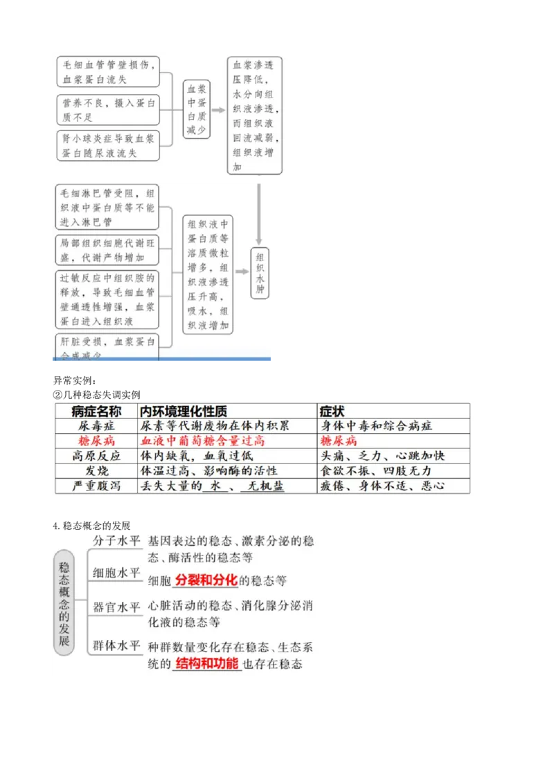 第25讲内环境与稳态（讲义）（学生版）_2024年新高考资料_1.2024一轮复习_2024年高考生物一轮复习讲练测（新教材新高考）
