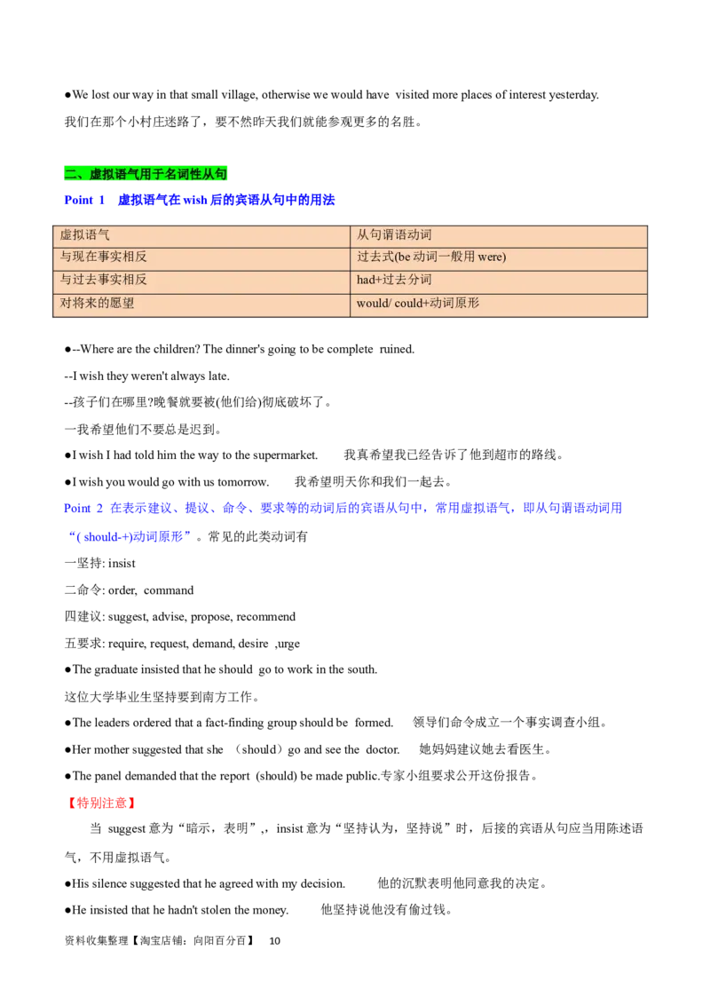 第19讲情态动词和虚拟语气（核心考点精讲精练）（解析版）-备战2024年高考英语一轮复习考点帮（全国通用）_03高考英语_通用版（老高考）复习资料_2024年复习资料_第二部分语法