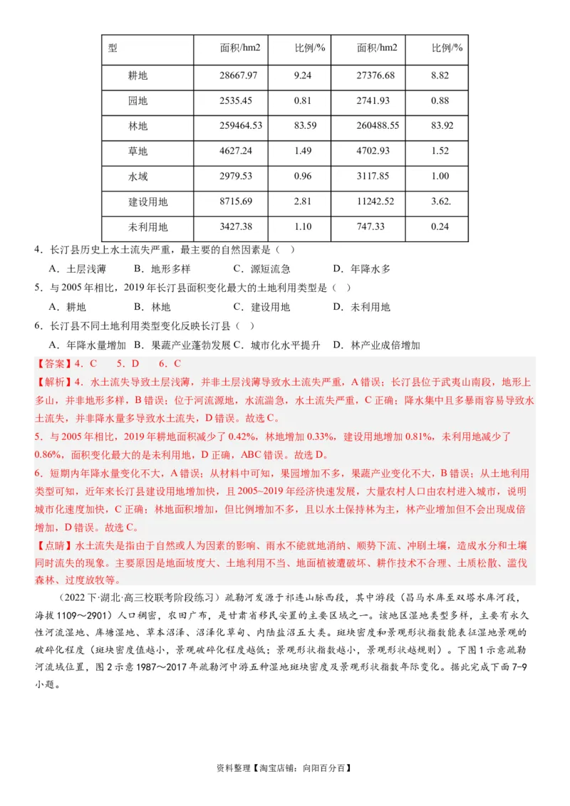 2024届新高考一轮复习专题14环境安全与国家安全第三十三讲环境安全（生态、污染）与国家安全（解析版）_通用版（老高考）复习资料_2024年复习资料_专题训练