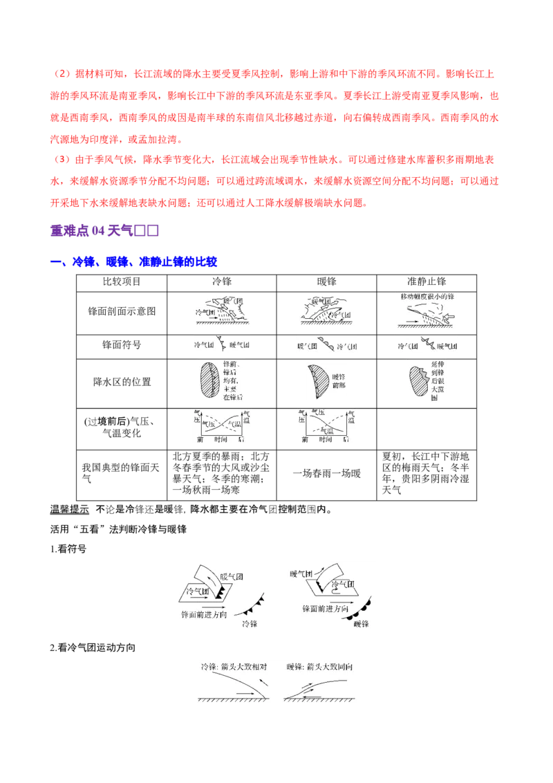 重难点02大气运动规律（浙江专用）（解析版）_2025年新高考资料_二轮复习_01高考语文等多个文件_2025年高三地理高考二轮复习专项提升_重点&middot;难点&middot;热点专练（分地区）_浙江专用