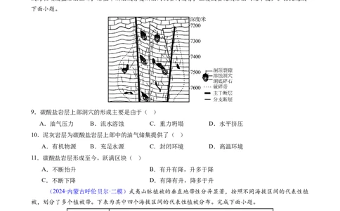 考前冲刺&mdash;&mdash;选择题压轴特训02（原卷版）_2025年新高考资料_二轮复习_01高考语文等多个文件_2025年高考地理二轮热点题型归纳与变式演练（新高考通用）